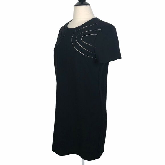 DVF Diane Von Furstenberg Cecilia Ladder Stitch Cutout Short Sleeve Shift Dress - Picture 5 of 12